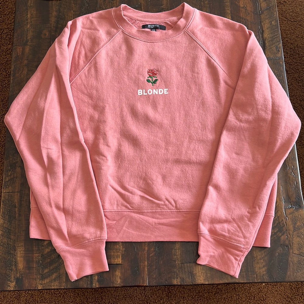 “Blonde” Brunette The Label Crewneck